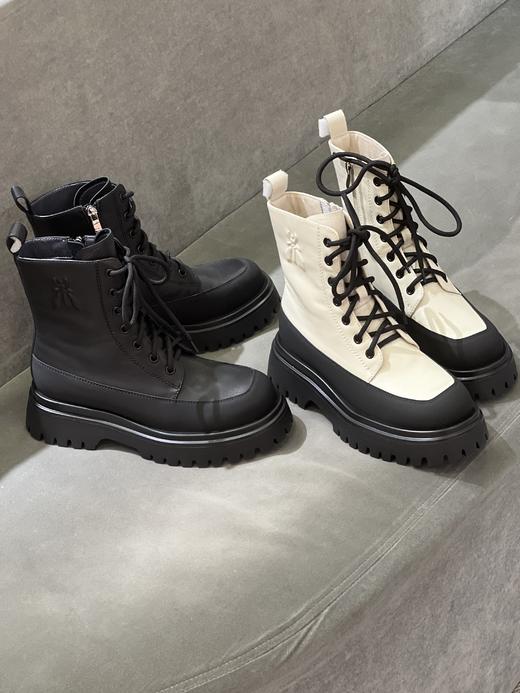 IUIU SECOND 2022新款百搭圆头帅气马丁靴U22DS44731 商品图5