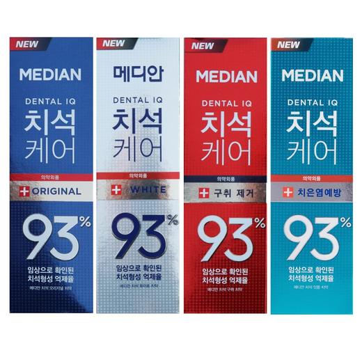 【3支装】韩国进口麦迪安93清新口气去牙渍成人牙膏 120g/支 商品图3