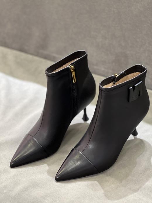 IUIU SECOND 2022新款法式气质尖头高跟短靴踝靴U22DS44921 商品图3