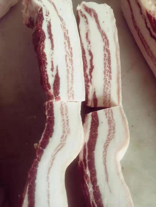 远谷散养黑猪肥五花1斤装 商品图0