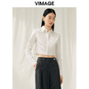 VIMAGE纬漫纪春季新款通勤显瘦百搭短上衣衬衣V1909503 商品缩略图2