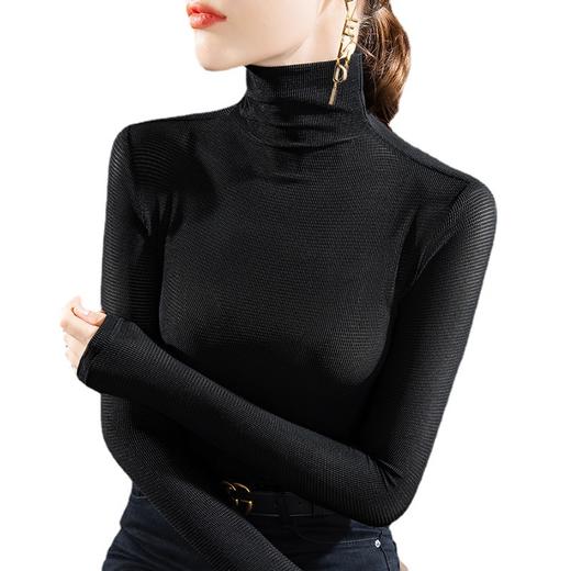 性感网纱欧货小衫，弹力内搭气质紧身上衣SG-J2D3449 商品图4