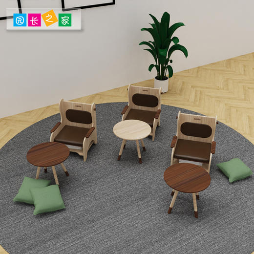 绘本区角 圆桌产品 幼儿园玩具桌子小圆桌茶几 商品图5
