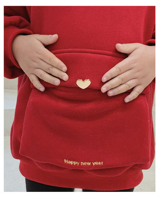 裁缝学苑TQ74新款加绒卫衣纸样 儿童拜年服连帽上衣童装服装打版 商品图3