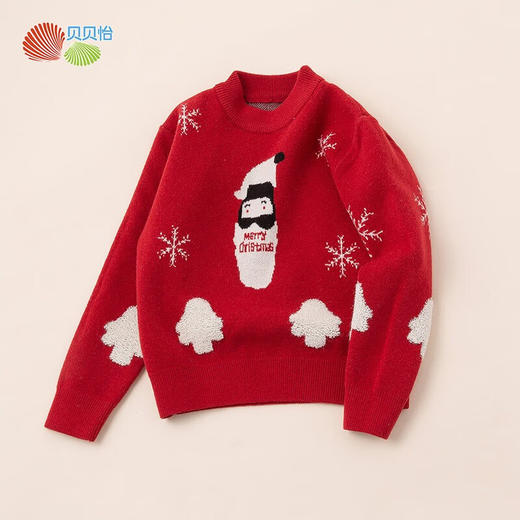 贝贝怡儿童衣服秋冬男女童毛衣童装新款针织套头上衣 商品图2