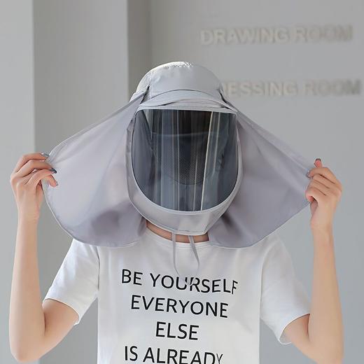 【防飞沫面罩帽】春夏全方位防晒帽 防紫外线面罩男女户外骑车 商品图8