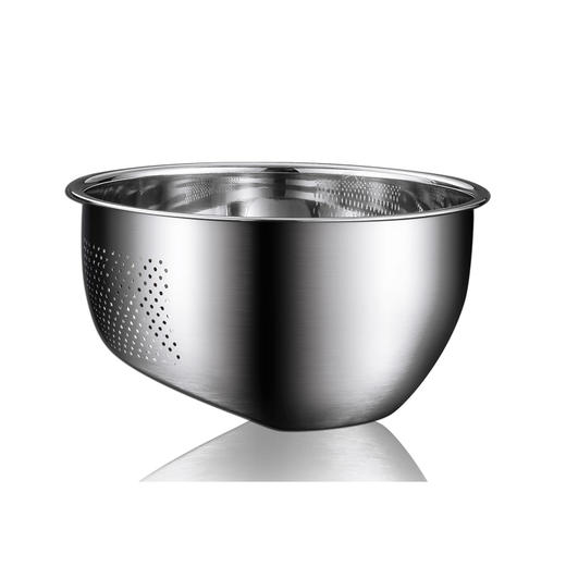 德国戴德 不锈钢斜底漏盆淘米盆厨房家用滤水盆22cm 商品图0