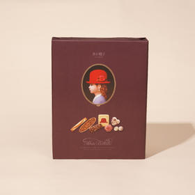 红帽子巧克力什锦饼干紫罗兰色礼盒 116.6g