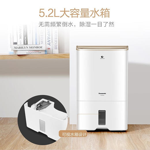 松下除湿机 抽湿机 家用干衣双重除湿工业大功率地下室卧室除湿器日除湿量23升 F-WYP46XC-N 商品图4