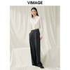 VIMAGE纬漫纪春季新款通勤显瘦百搭短上衣衬衣V1909503 商品缩略图1
