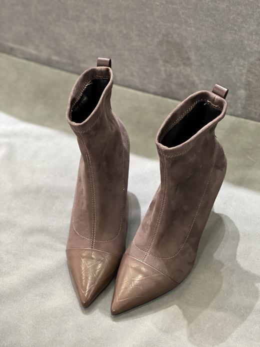 IUIU SECOND 新款气质尖头细跟弹力靴袜袜靴瘦瘦靴U21DS46111 商品图3