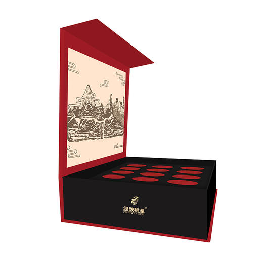 绿映银溪 紫金禅茶贵宾礼盒 5g/罐*12罐 商品图3