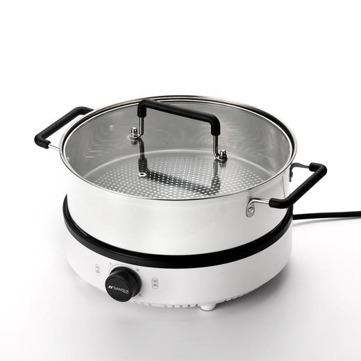 SANSUI日本山水 多功能可分离锅身电火锅 KS-130C 白色 4L 商品图4