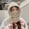 【防飞沫面罩帽】帽子女冬季保暖女款骑车防风防护面罩 商品缩略图3