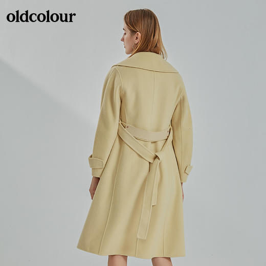 oldcolour2021冬季新款时尚休闲修身百搭手工羊毛大衣N44156415 商品图3