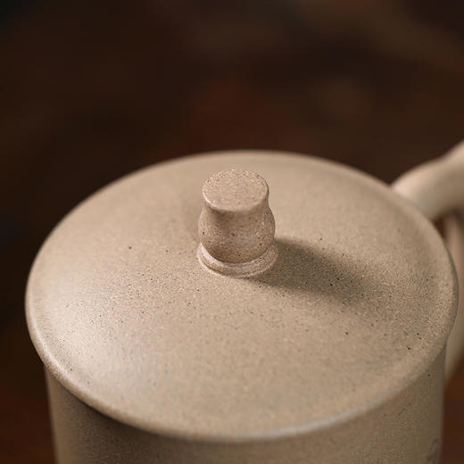 宜兴智慧紫砂半醉浮生杯500ml带盖原矿段泥纯手工全功夫泡茶茶具大容量 商品图3