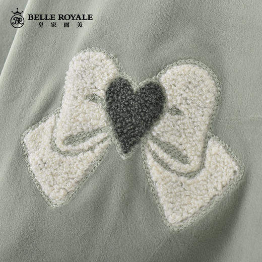 皇家丽美冬季睡衣女双面澳毛绒保暖家居服套装JJT9759 商品图3