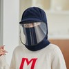 【防飞沫面罩帽】秋冬女保暖帽骑电瓶车防风帽子 男户外加绒护耳防寒帽 商品缩略图3