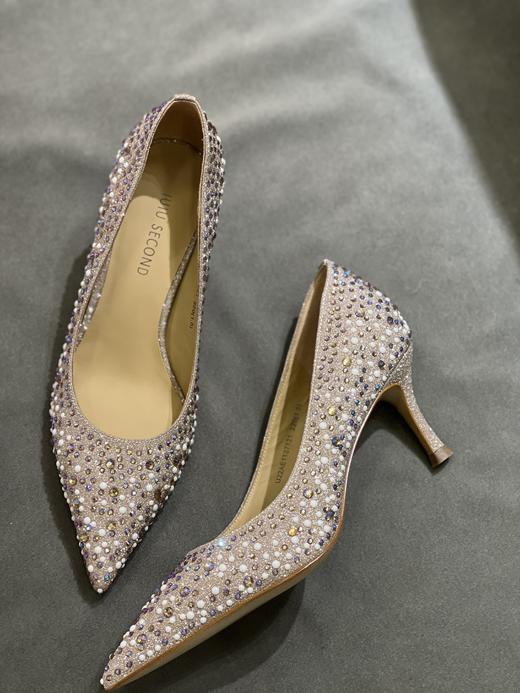 IUIU SECOND 2022新款时尚尖头闪闪高跟晚宴鞋U22AE11371 商品图2