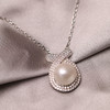 银925淡水珍珠链坠 10-11mm 白 103599 商品缩略图2