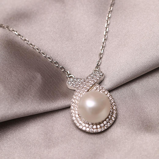 银925淡水珍珠链坠 10-11mm 白 103599 商品图2