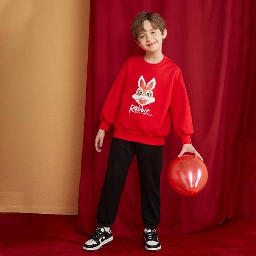 【三妈优选】龙之涵 亲子款中国风兔年新春年服 中大童加绒卫衣 合集 婴幼儿A类标准 商品图10