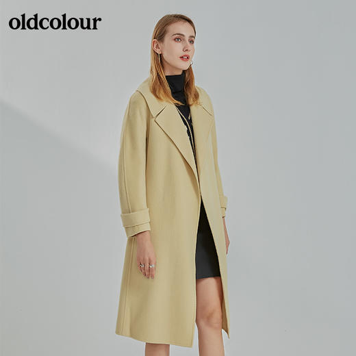 oldcolour2021冬季新款时尚休闲修身百搭手工羊毛大衣N44156415 商品图1