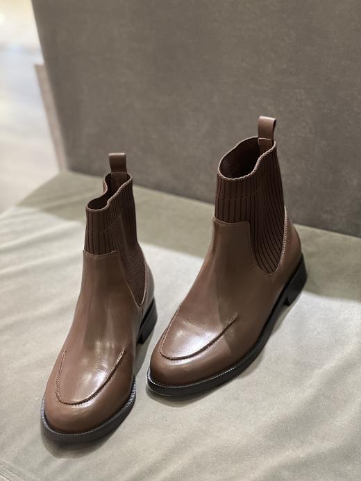 IUIU SECOND 新款时尚一脚蹬切尔西靴瘦瘦靴弹力靴U21DS44171 商品图1