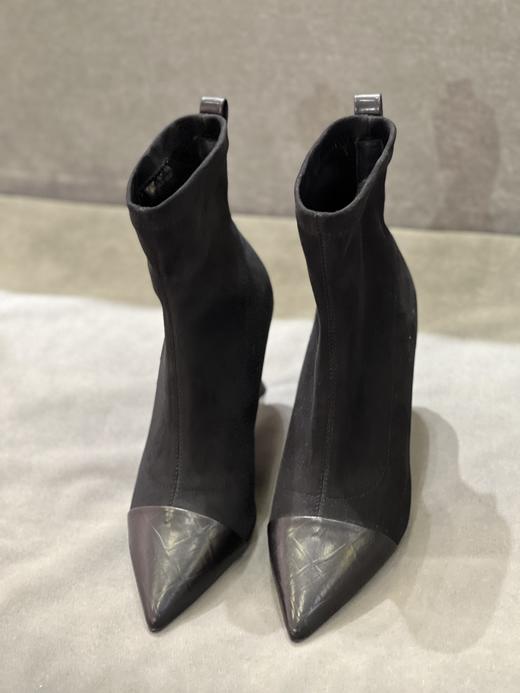 IUIU SECOND 新款气质尖头细跟弹力靴袜袜靴瘦瘦靴U21DS46111 商品图2