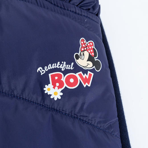 【商场同款】迪士尼童装女童加绒夹棉裤子米妮宝宝时尚拼接大童冬季保暖束脚裤214DK0207 商品图9