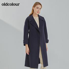 oldcolour2021冬季新款时尚休闲修身百搭手工羊毛大衣N44156415