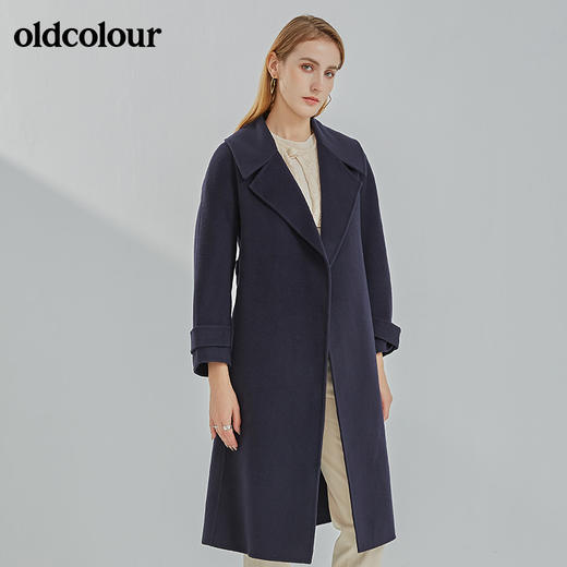 oldcolour2021冬季新款时尚休闲修身百搭手工羊毛大衣N44156415 商品图0