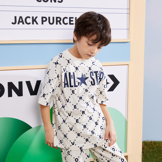 CONVERSE 春 大童 小童 短袖T恤 CNVN-TE-D544 商品图2