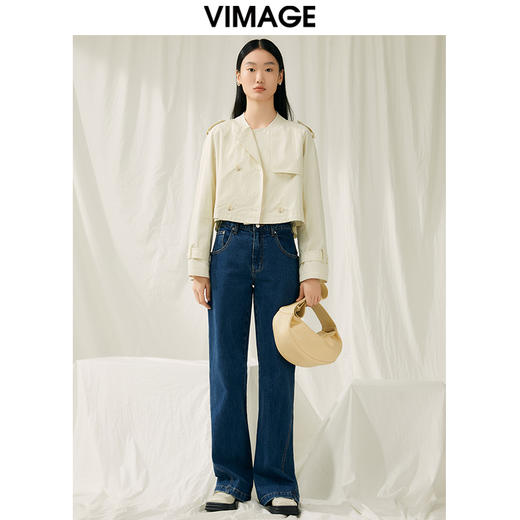 VIMAGE纬漫纪春季新款简约风衣V1904501 商品图1