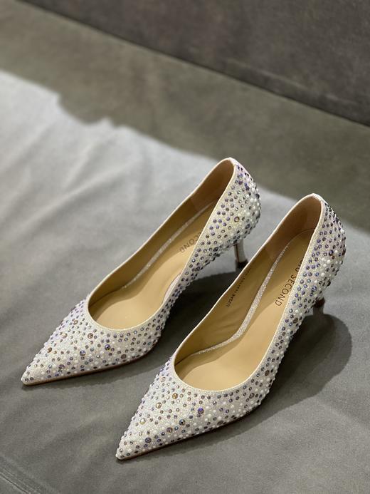 IUIU SECOND 2022新款时尚尖头闪闪高跟晚宴鞋U22AE11371 商品图3