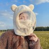 【防飞沫面罩帽】帽子女冬季保暖女款骑车防风防护面罩 商品缩略图4