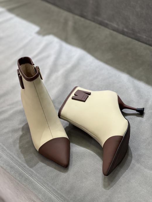 IUIU SECOND 2022新款法式气质尖头高跟短靴踝靴U22DS44921 商品图2