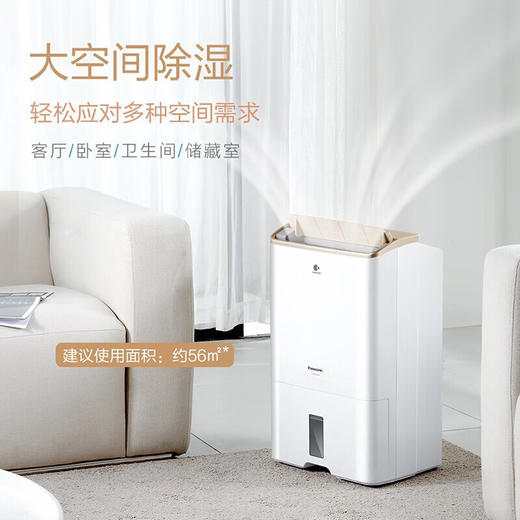 松下除湿机 抽湿机 家用干衣双重除湿工业大功率地下室卧室除湿器日除湿量23升 F-WYP46XC-N 商品图1