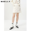 NEELLY纳俪商场同款高腰小香风半身裙女百搭时尚A字裙短裙韩版N23012E01040 商品缩略图0