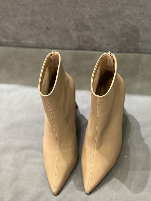 IUIU SECOND 新款气质尖头方根后拉链小短靴踝靴U21DS45741 商品图3