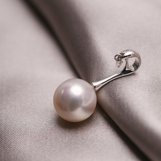 金18K海水珍珠吊坠 8.5-9mm 白 100668 商品图2