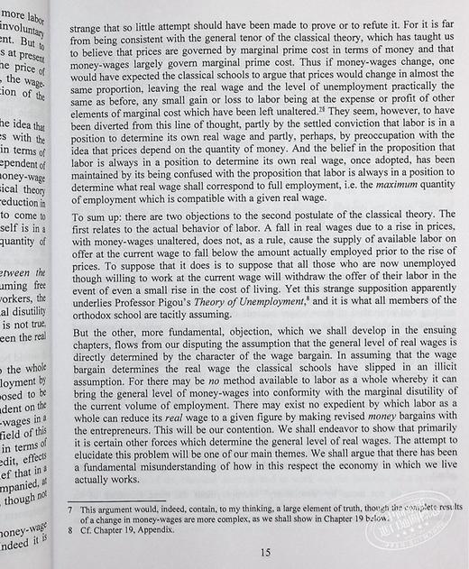 【中商原版】就业 利率及货币通论 The General Theory of Employment Interest and Money 英文原版 John Maynard Keynes 商品图7