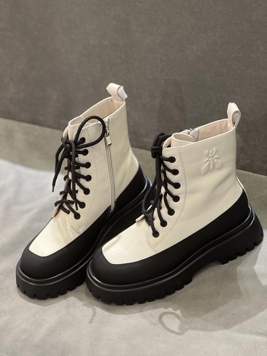 IUIU SECOND 2022新款百搭圆头帅气马丁靴U22DS44731 商品图2