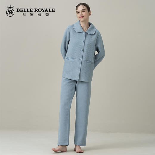 皇家丽美云感纯棉睡衣女士简约冬季家居服套装JJT9789 商品图2