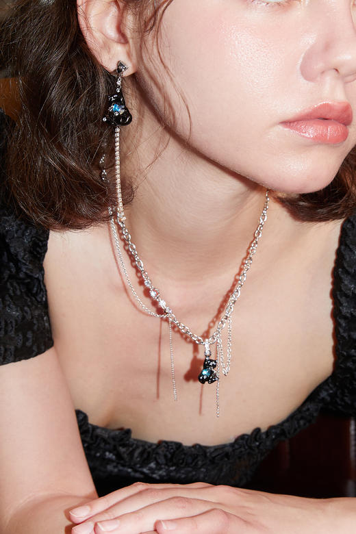 ZEGL设计师猫猫杂货铺系列猫咪链条项链 商品图2