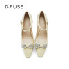 D:FUSE/迪芙斯秋季新款小方头玛丽珍高跟蝴蝶结跟鞋DF31111009 商品缩略图5