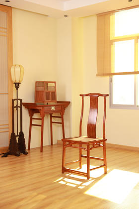 红桥红  家具严选  缅甸花梨（大果紫檀）【马未都 S背 灯挂椅】