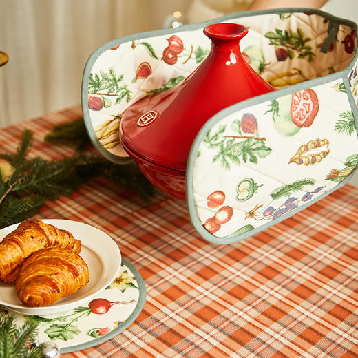 豌豆田园系列厨房套件隔热手套隔热垫耐高温防烫 商品图2