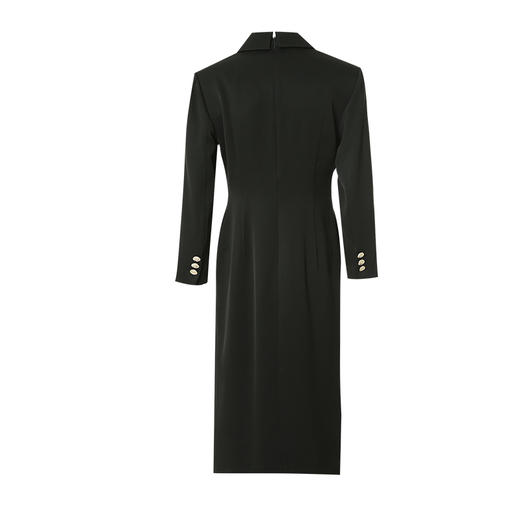 EITIE爱特爱春季新款优雅舒适显瘦开叉连衣裙7307012 商品图7