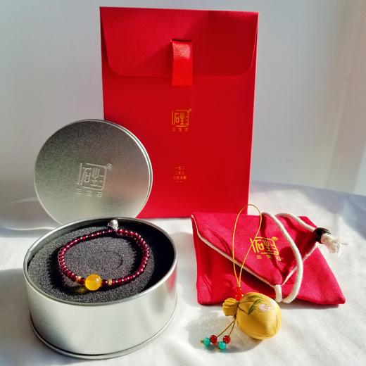 石榴石琥珀回纹手链+祈福香包套装 商品图12